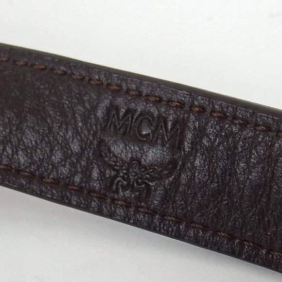 Authentic MCM MYZ2AXV30001 Studs bracelet PVC/leather [Used] - Picture 8 of 9